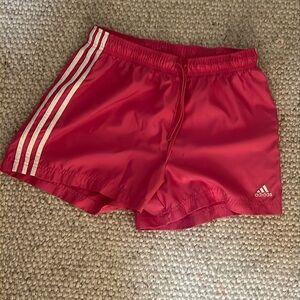 RARE Adidas soccer shorts pink